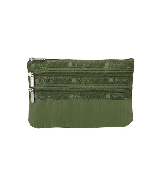 3-Zip Cosmetic<br>Olive