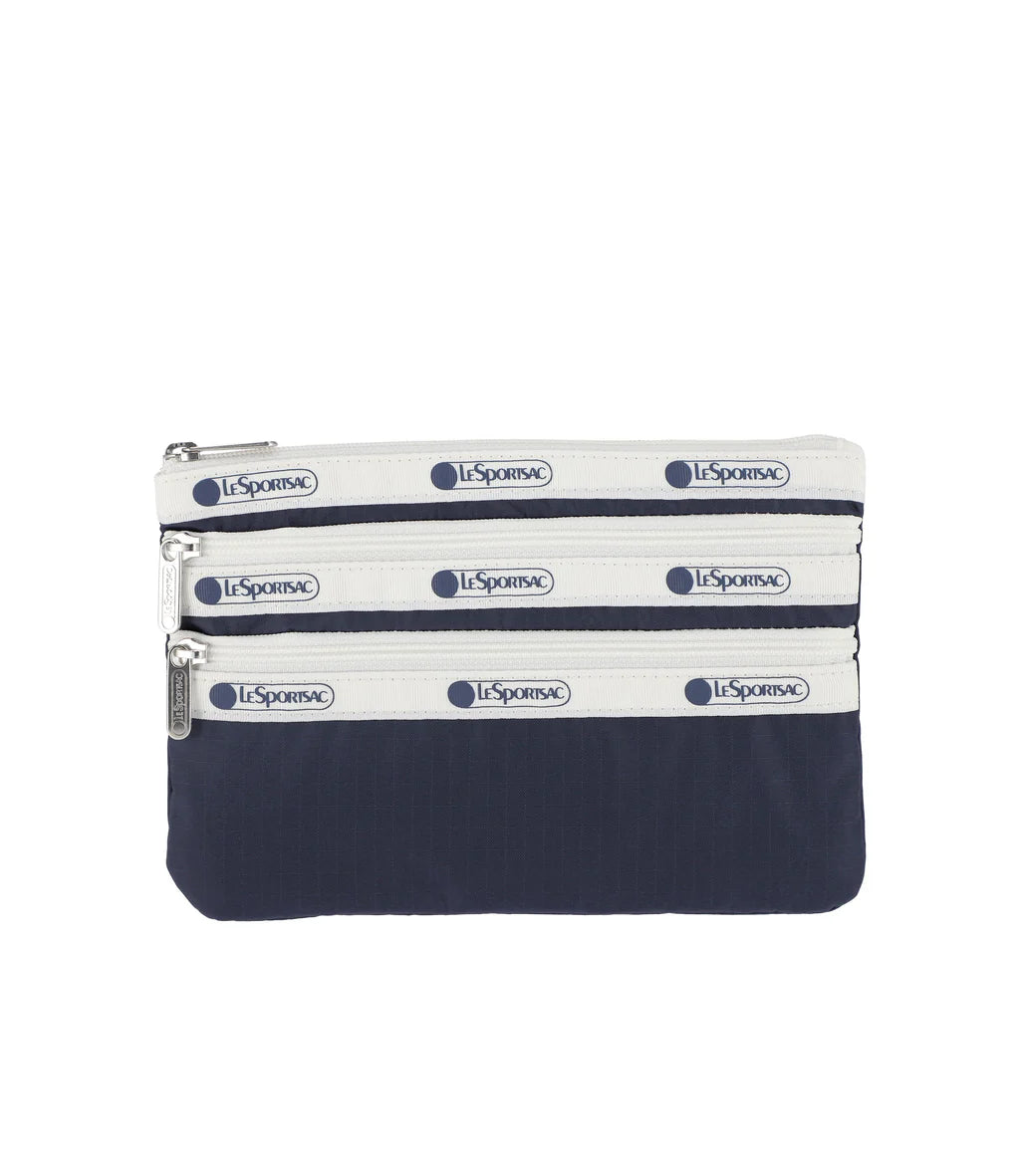 3-Zip Cosmetic<br>Spectator Deep Blue