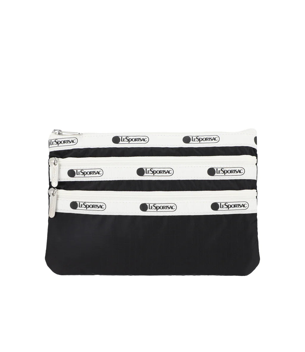 3-Zip Cosmetic<br>Spectator Black