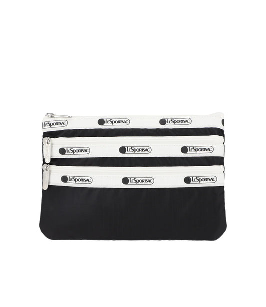 3-Zip Cosmetic<br>Spectator Black