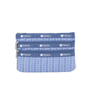 3-Zip Cosmetic<br>Monogram Herringbone