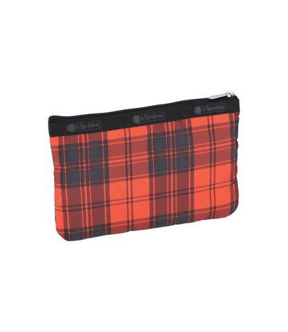 3-Zip Cosmetic<br>Red Tartan