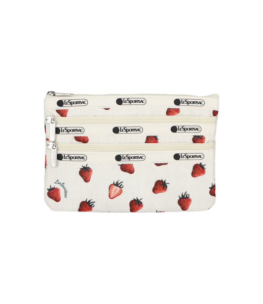3-Zip Cosmetic<br>Bittersweet Berry