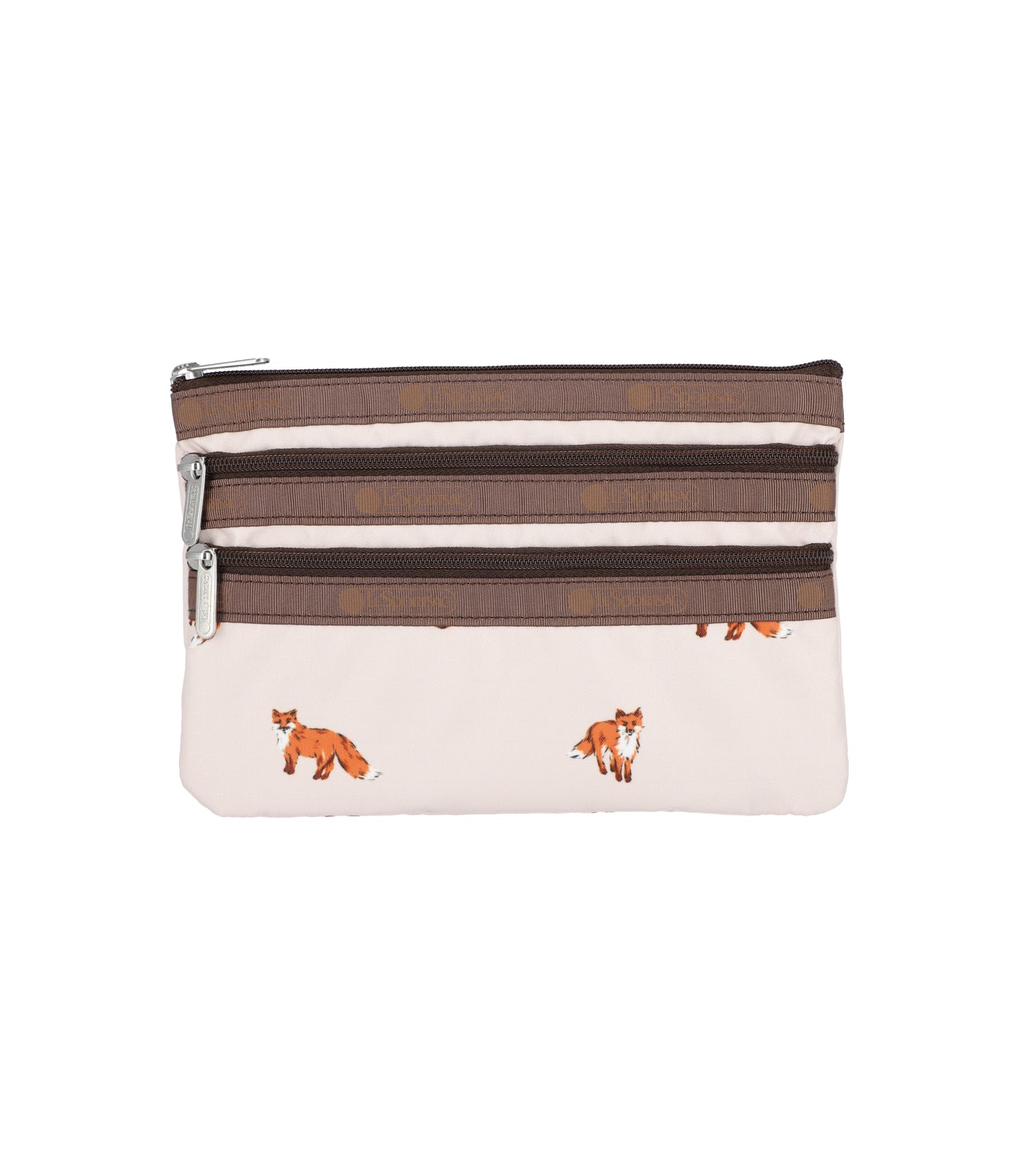 3-Zip Cosmetic<br>Dashing Foxes
