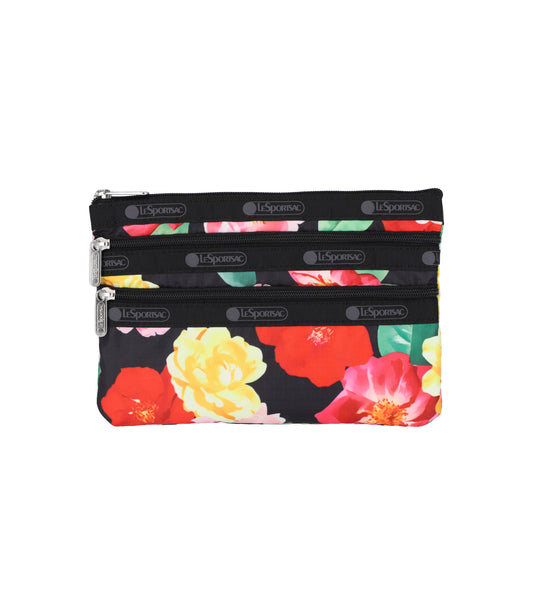 3-Zip Cosmetic<br>Floral Fiesta