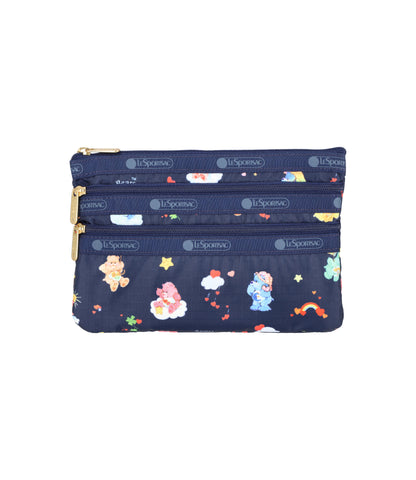3-Zip Cosmetic<br>Care Bears Dreams Navy