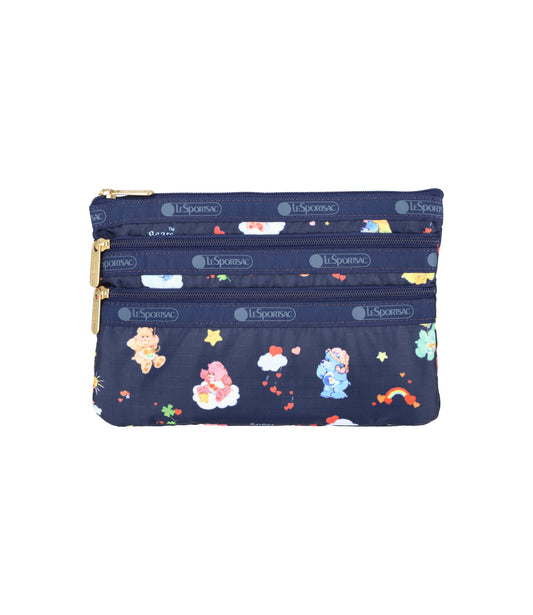 3-Zip Cosmetic<br>Care Bears Dreams Navy