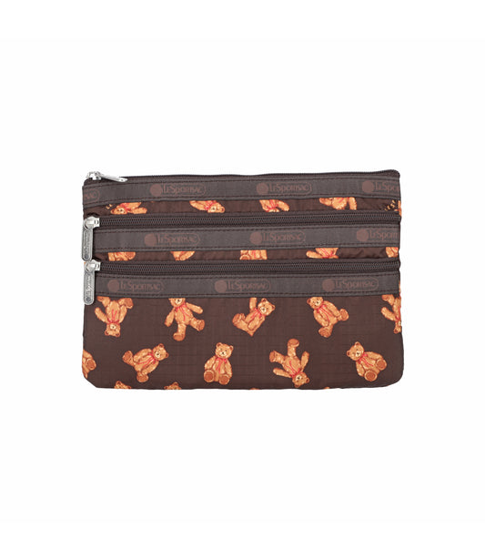 3-Zip Cosmetic<br>Teddy Bear Wonderland
