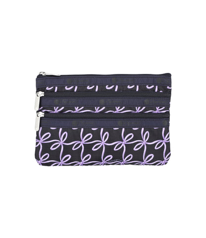 3-Zip Cosmetic<br>Charming Ribbons