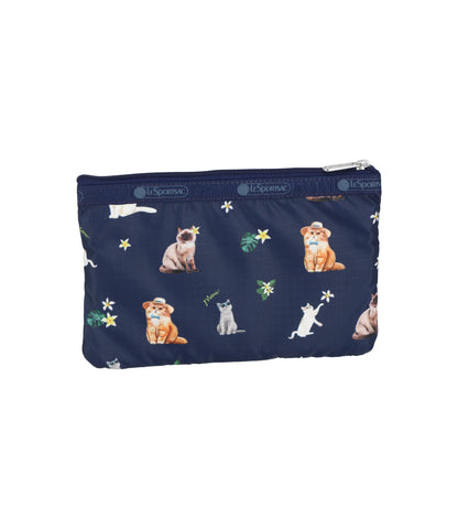 3 Zip Cosmetic<br>Tropical Meow Cat