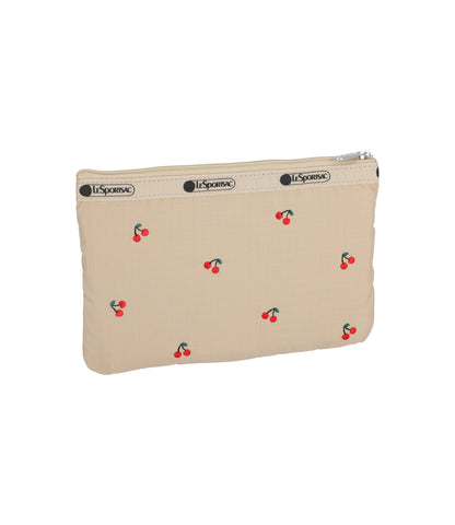 3 Zip Cosmetic<br>Cherry Embroidery