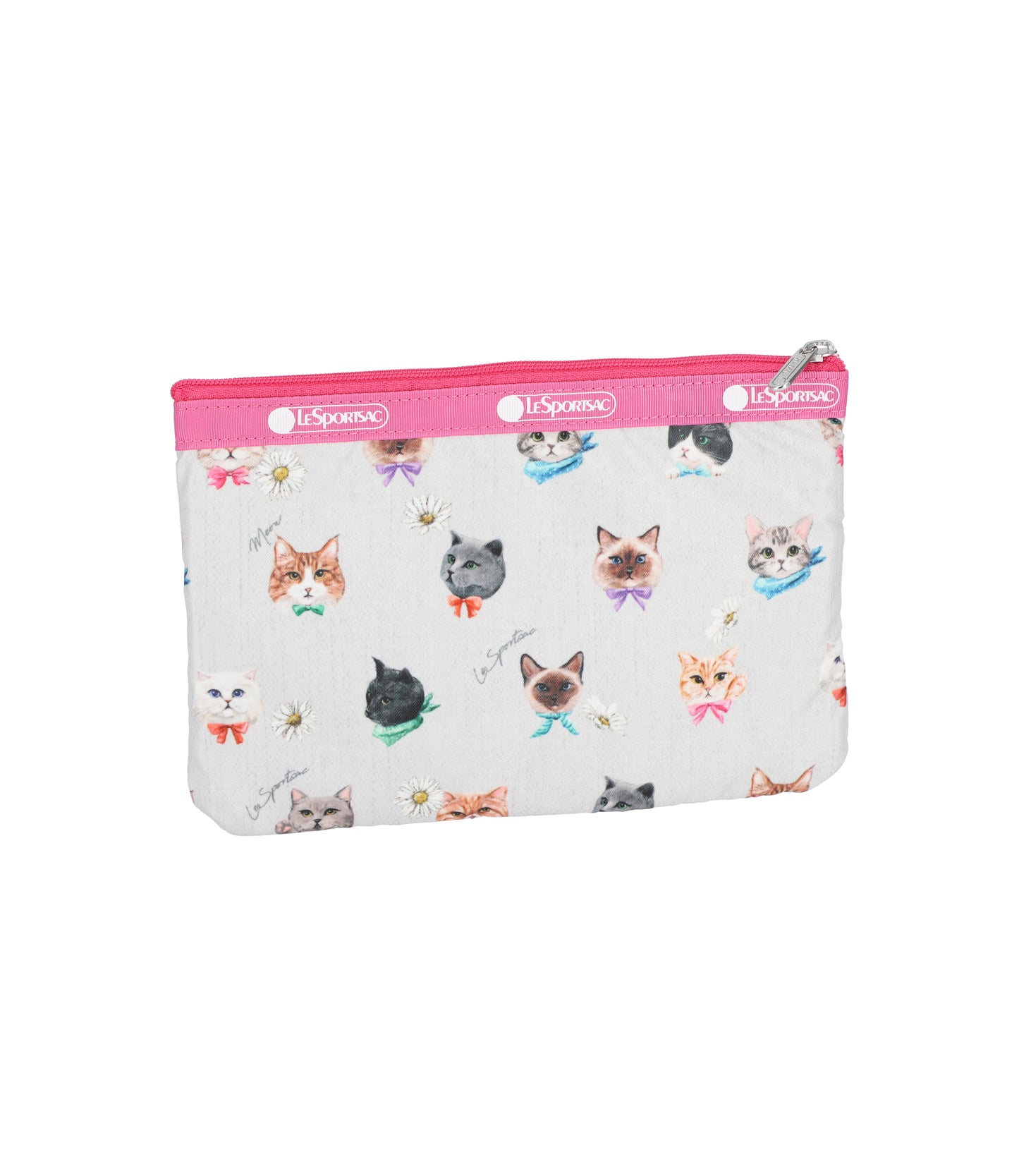 3-Zip Cosmetic<br>Playful Cats Gray Accessories