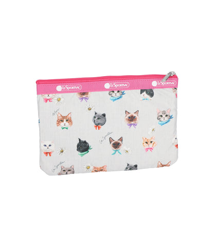 3-Zip Cosmetic<br>Playful Cats Gray Accessories
