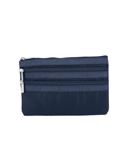 3-Zip Cosmetic<br>Deep Sea Blue