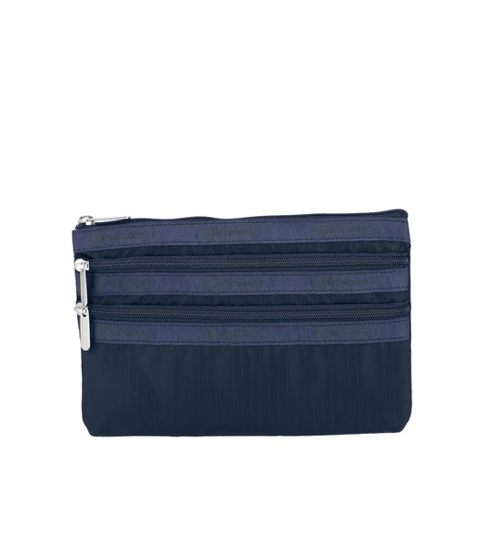 3-Zip Cosmetic<br>Deep Sea Blue