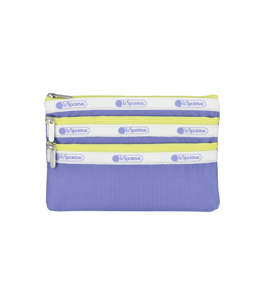 3-Zip Cosmetic<br>Deep Periwinkle