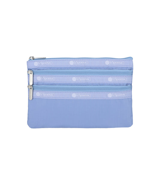 3-Zip Cosmetic<br>Slate Blue