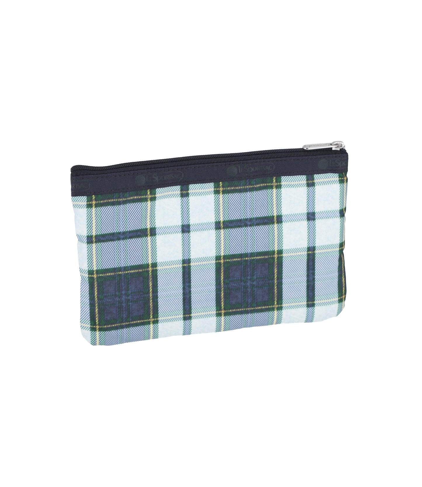 3-Zip Cosmetic<br>Deep Blue Tartan