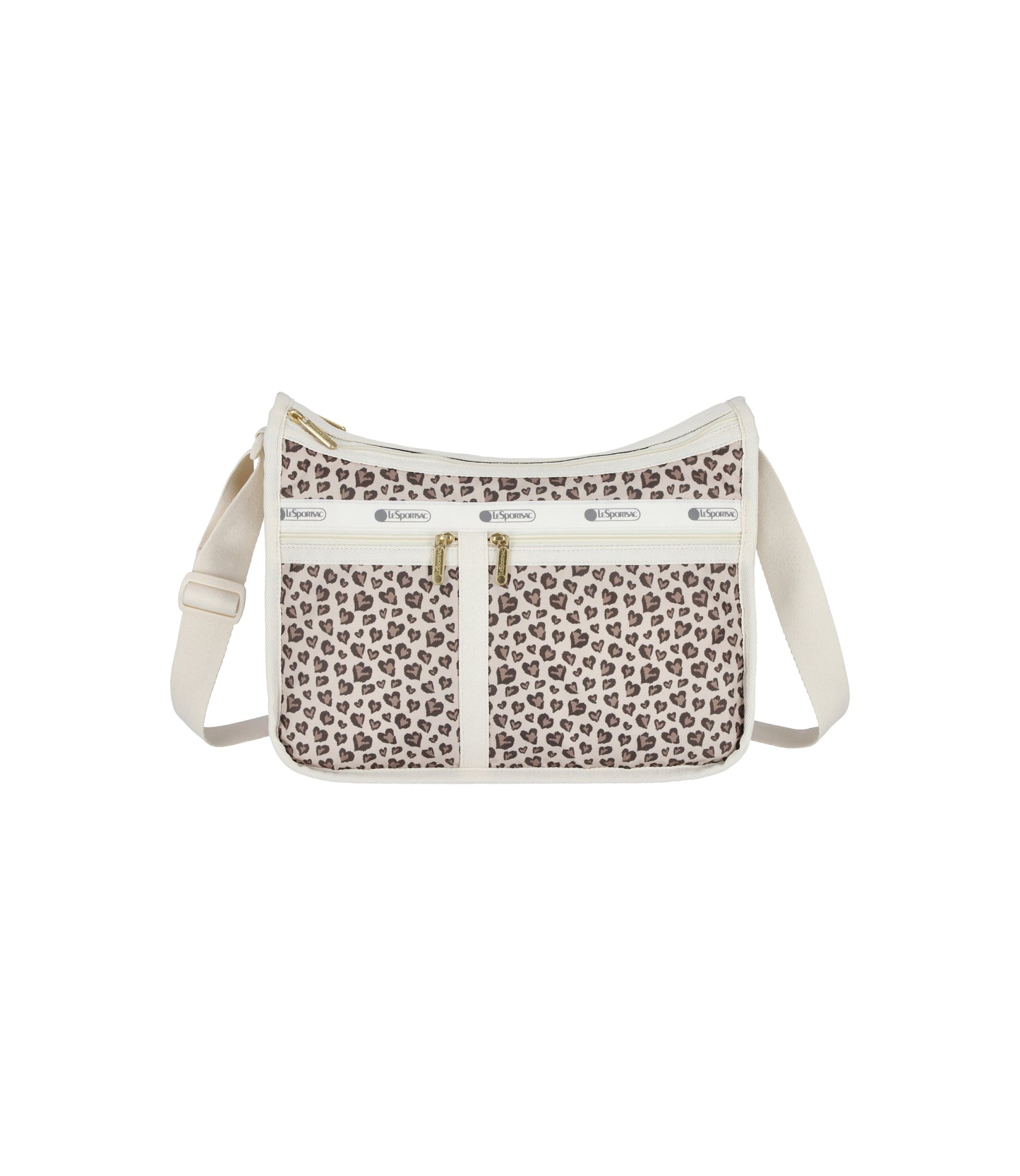 Deluxe Everyday Bag<br>Latte Heart Leopard