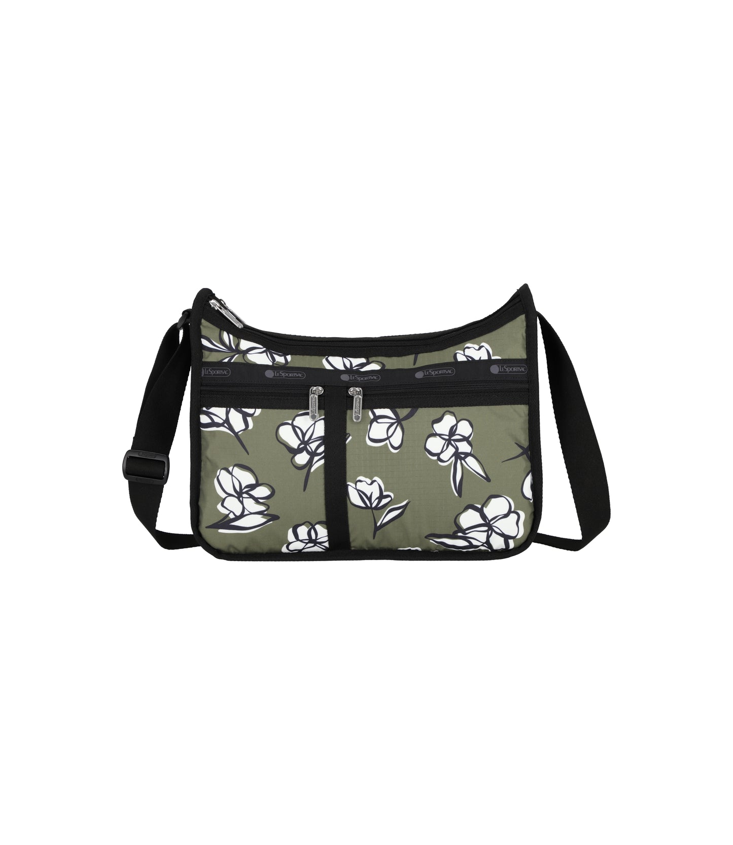 Deluxe Everyday Bag<br>Olive Floral Silhouette