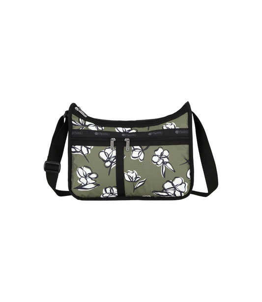 Deluxe Everyday Bag<br>Olive Floral Silhouette
