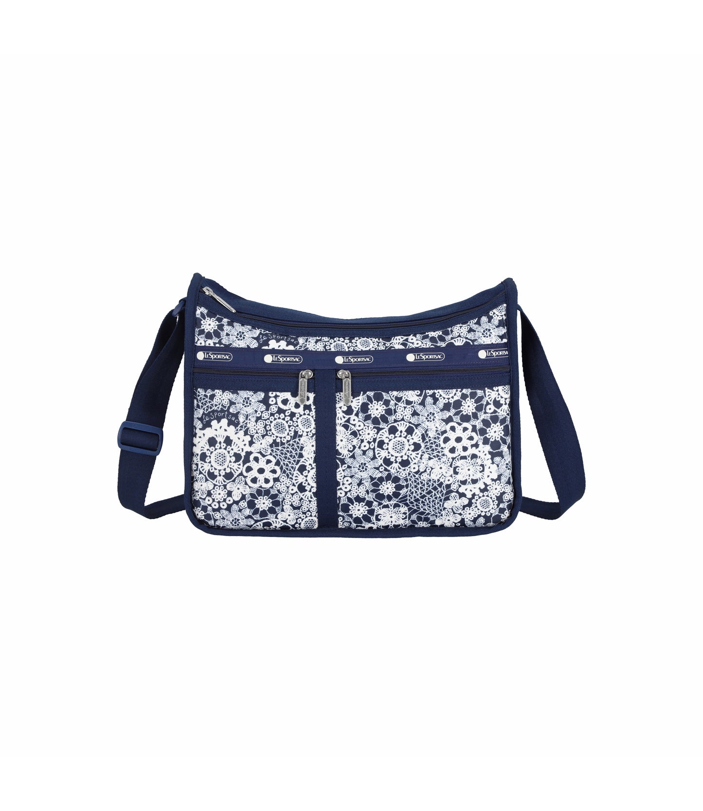 Deluxe Everyday Bag<br>Floral Lace Navy