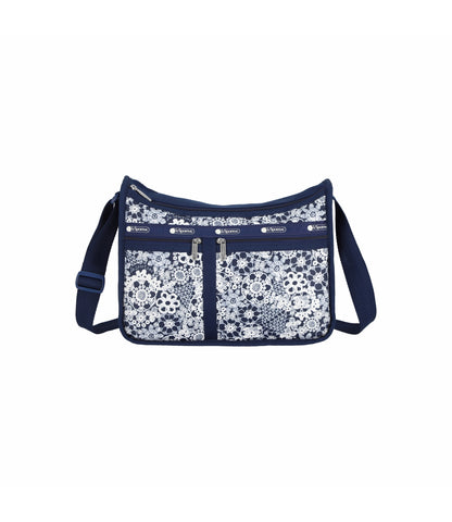 Deluxe Everyday Bag<br>Floral Lace Navy