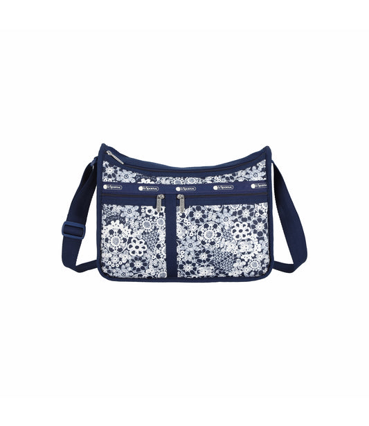 Deluxe Everyday Bag<br>Floral Lace Navy