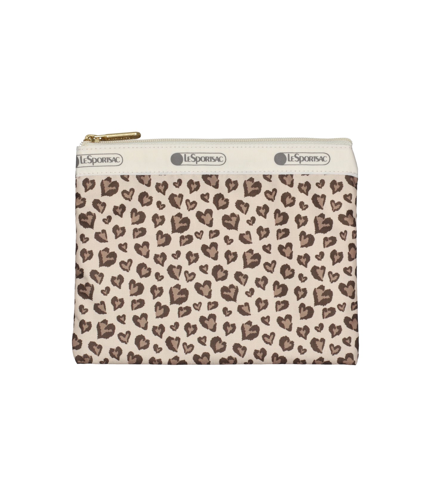 Classic Hobo<br>Latte Heart Leopard