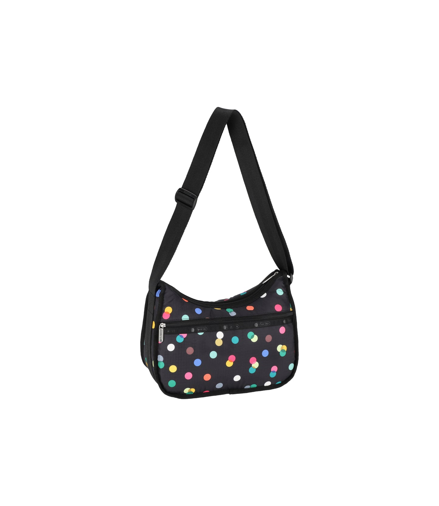 Classic Hobo<br>Multicolor Dots Black