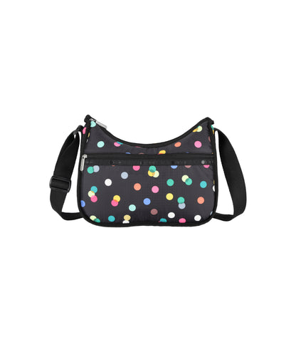 Classic Hobo<br>Multicolor Dots Black