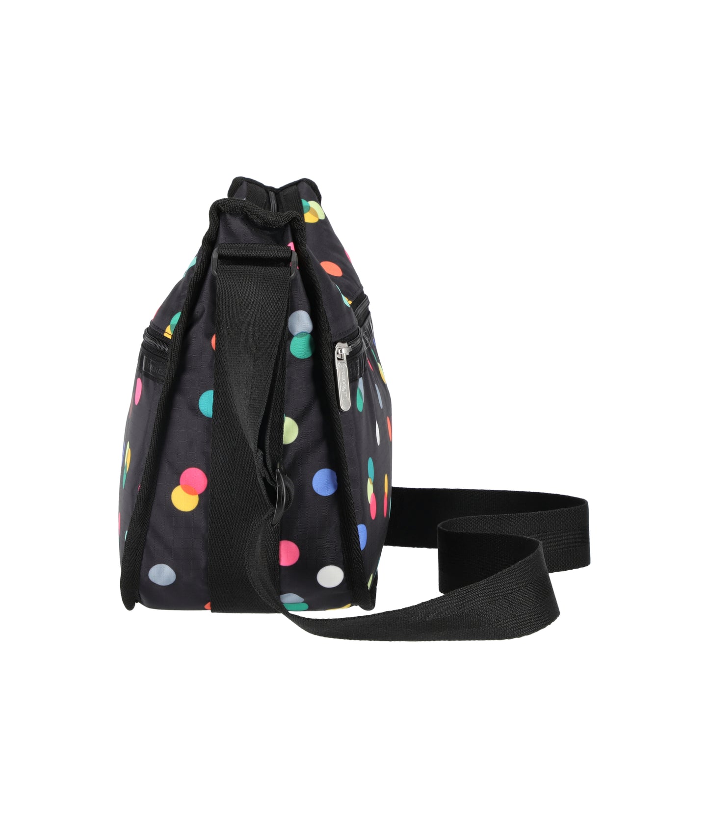 Classic Hobo<br>Multicolor Dots Black