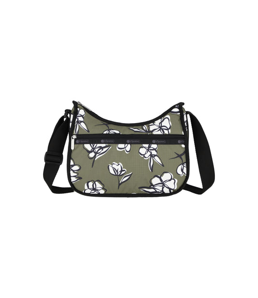 Classic Hobo<br>Olive Floral Silhouette