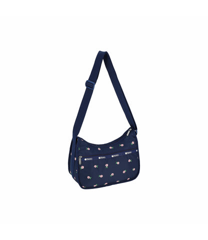 Classic Hobo<br>Pink Roses Embroidery