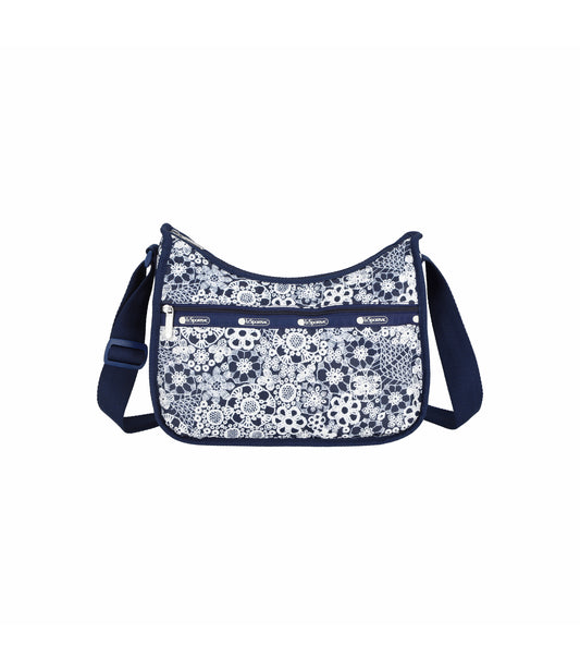 Classic Hobo<br>Floral Lace Navy