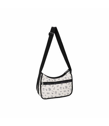 Classic Hobo<br>Ink Sketched Floral Ivory