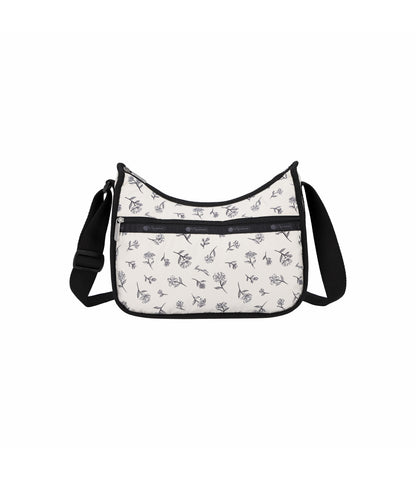 Classic Hobo<br>Ink Sketched Floral Ivory