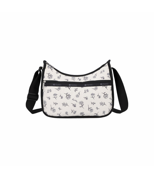 Classic Hobo<br>Ink Sketched Floral Ivory