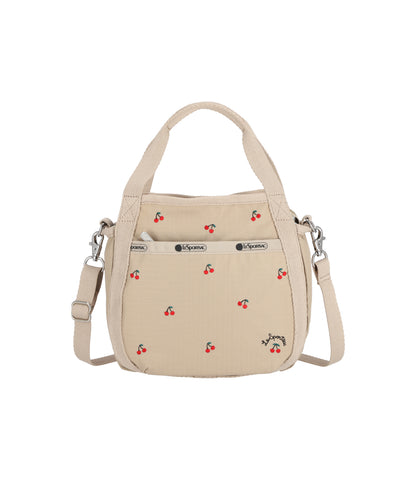 Small Jenni Crossbody<br>Cherry Embroidery