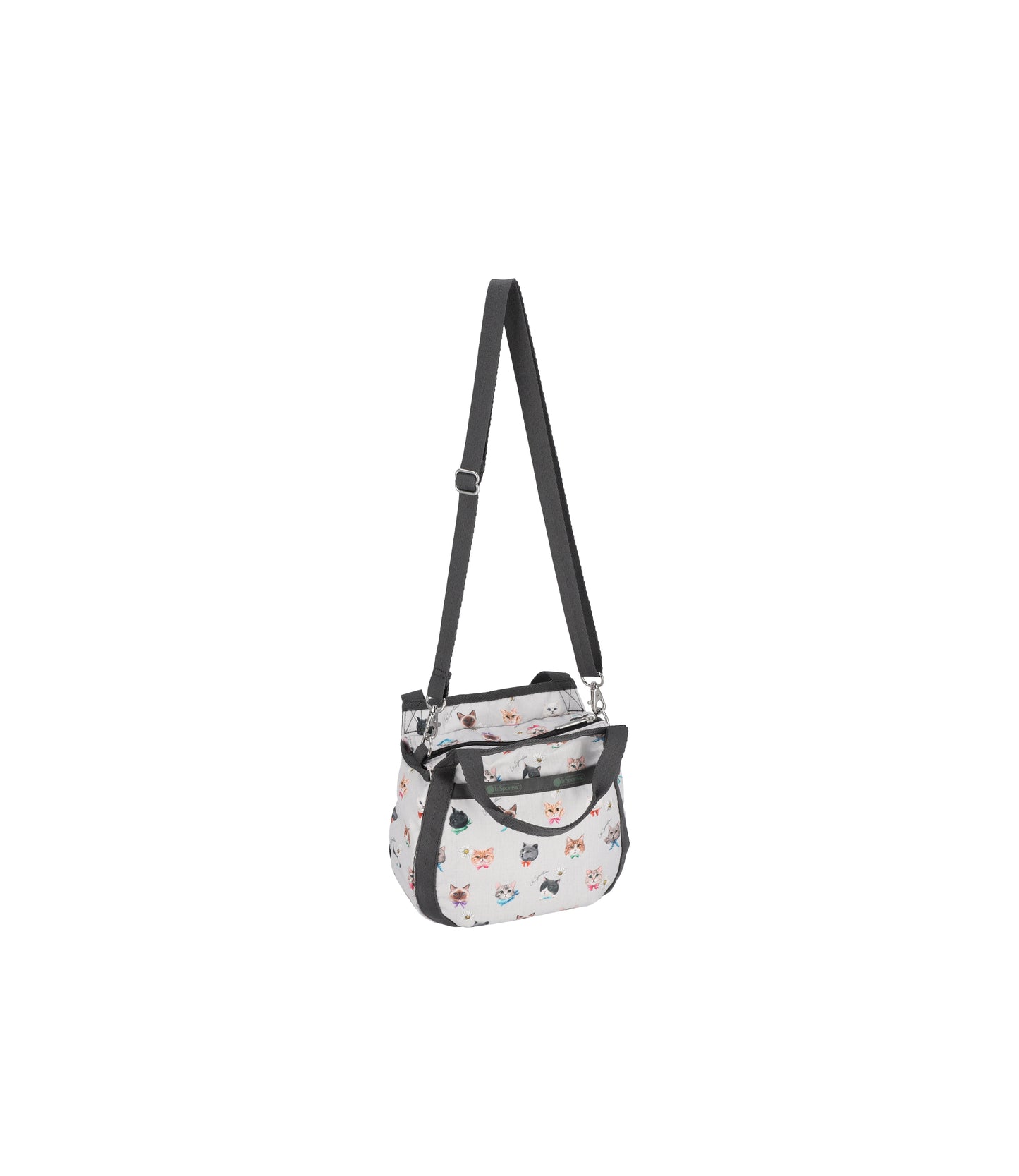 Small Jenni Crossbody<br>Playful Cats Cool Gray