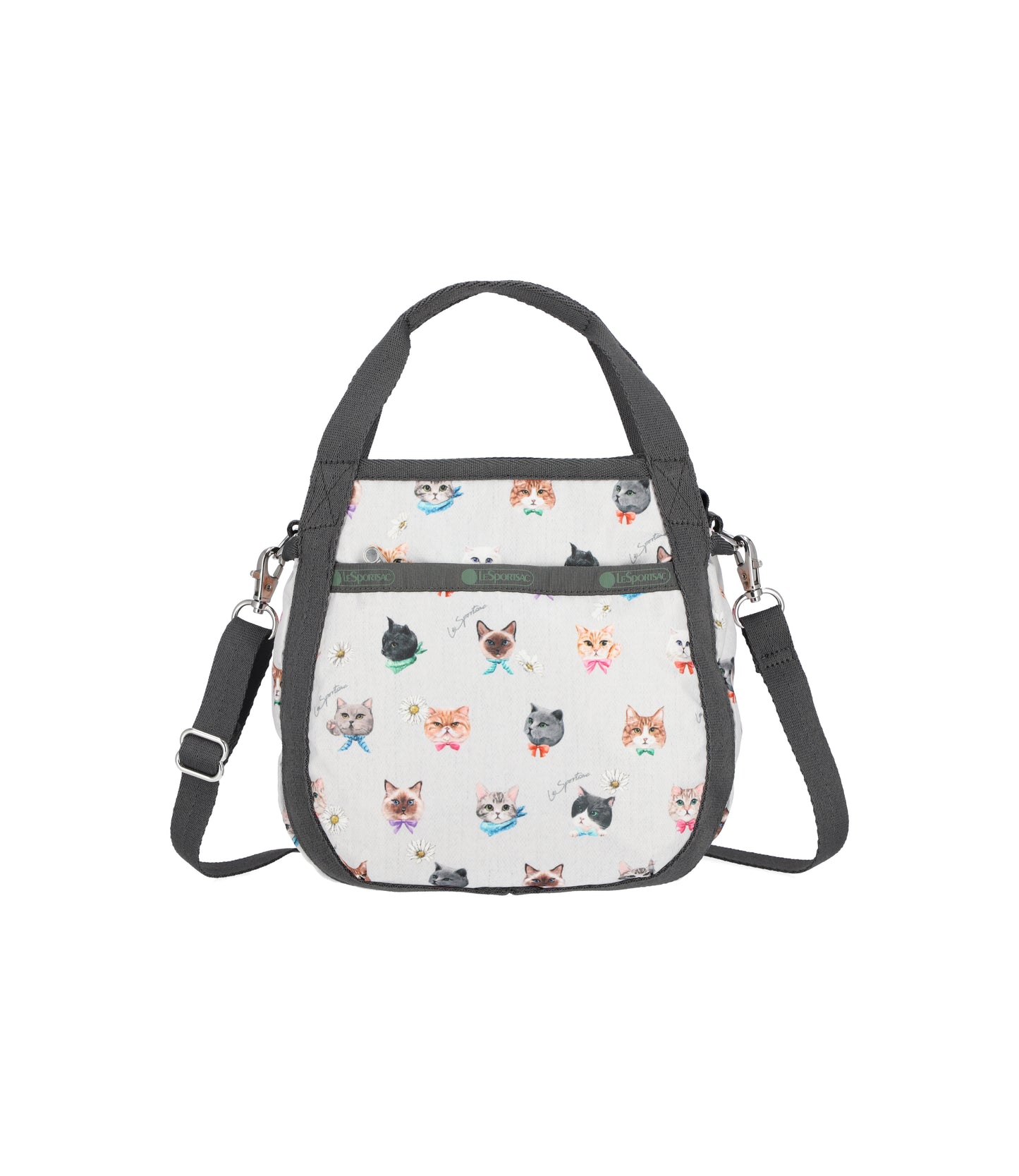 Small Jenni Crossbody<br>Playful Cats Cool Gray