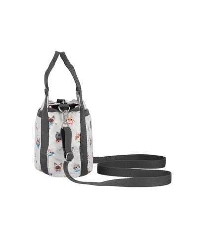 Small Jenni Crossbody<br>Playful Cats Cool Gray
