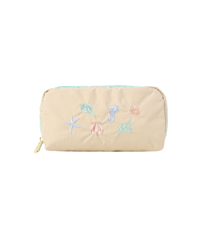 Rectangular Cosmetic<br>Seashell Embroidery Accessories