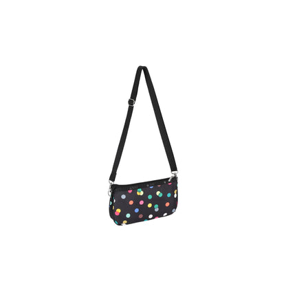 Medium Koko Crossbody<br>Multicolor Dots Black