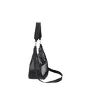 North/South Convertible Hobo<br>Black Shine