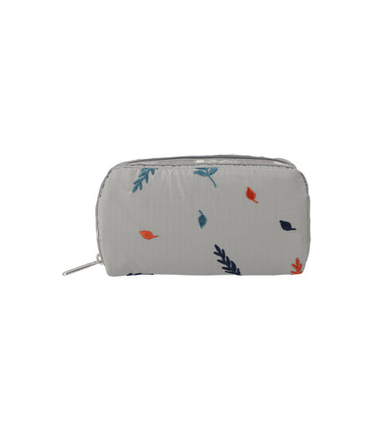Rectangular Cosmetic<br>Falling Leaves Embroidery