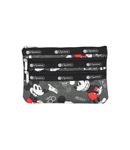 3-Zip Cosmetic<br>Disney 100 Team Mickey